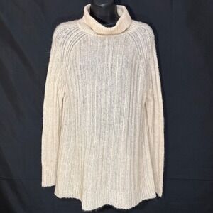 Atelier Delphine Oversized Turtleneck Sweater Baby Alpaca Beige Quiet Luxury